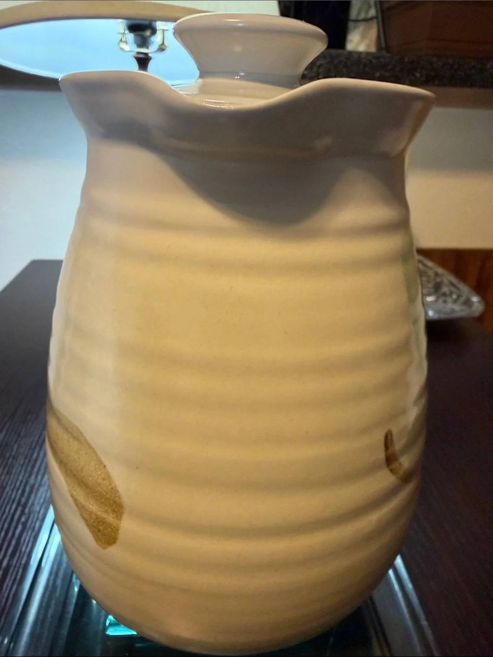Barbara Davidson Pottery Teapot. Made in Muirhall Farm Larbert Scotland
